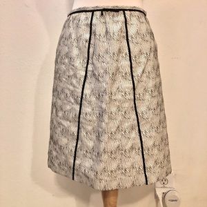 Tracy Reese Black/White Mini Skirt